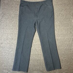 Wrangler Wrancher‎ Men 42X32 Polyester Jeans Dress Pants 82HU Heather Blue